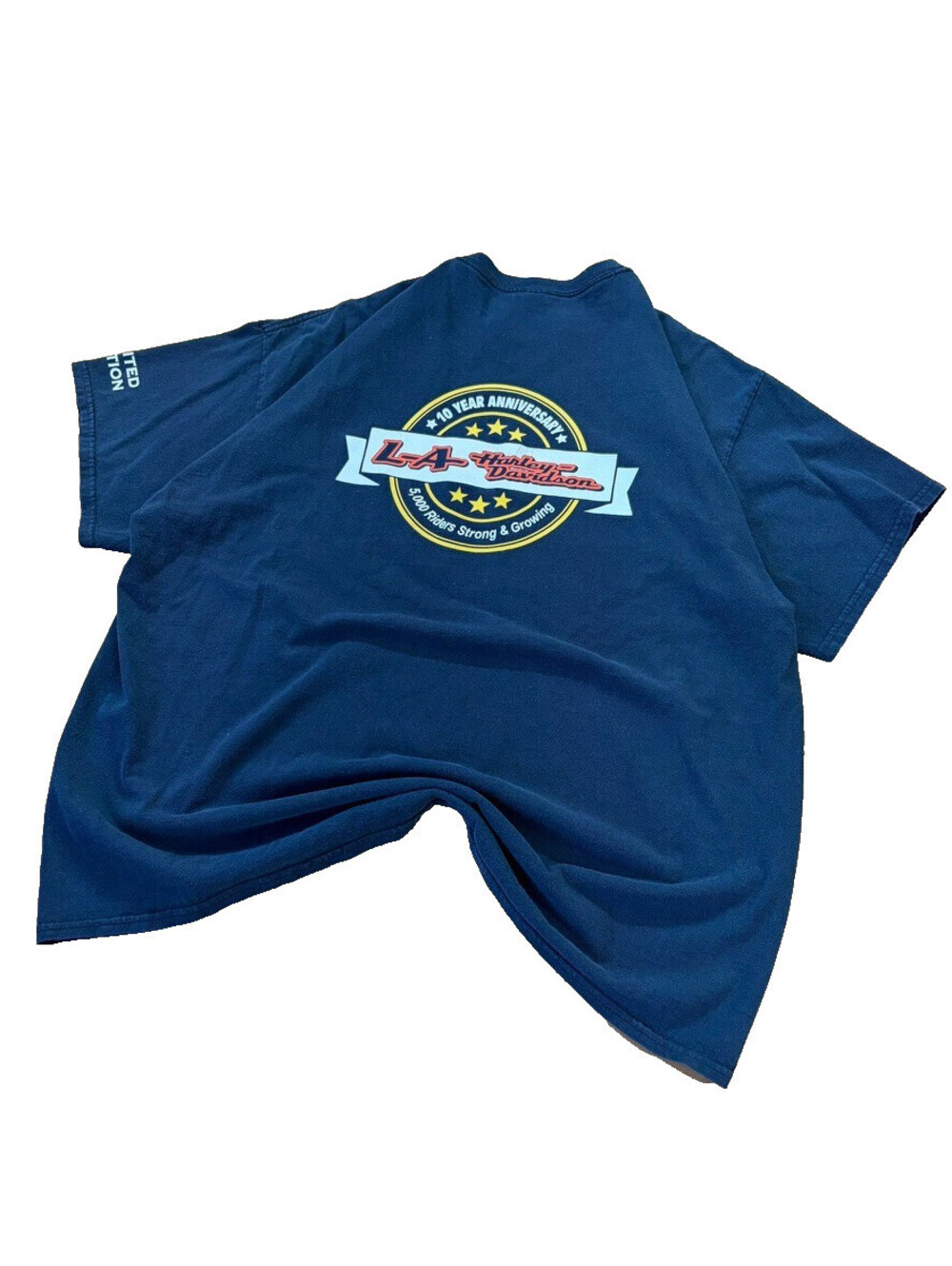 Harley Davidson LA Anniversary Tee 2XL Black Limited Edition